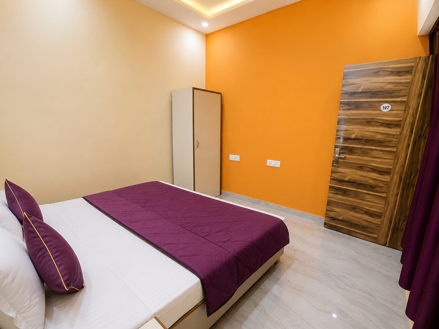 Bedroom 2, Goroomgo Mahadeva Homes Guest House Prayagraj, Kaushambi