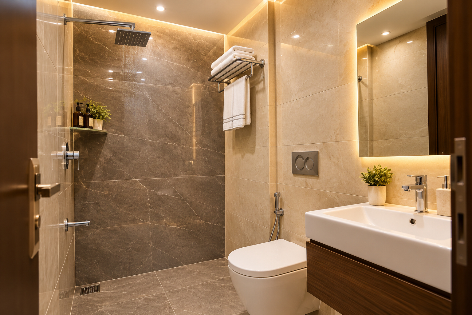 Bathroom 5, Hotel Imperial Villa Sec - 18 By ASPL , Gautam Buddha Nagar