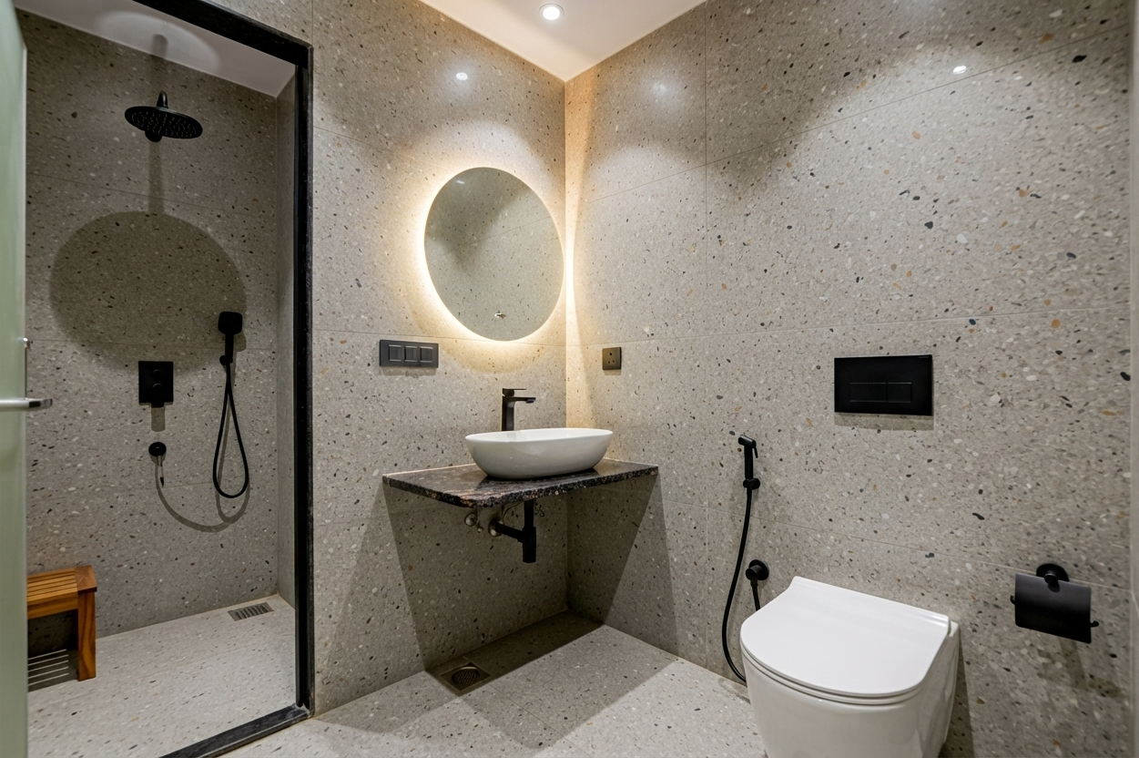 Bathroom 4, Hotel Square Plaza At Airport, Delhi