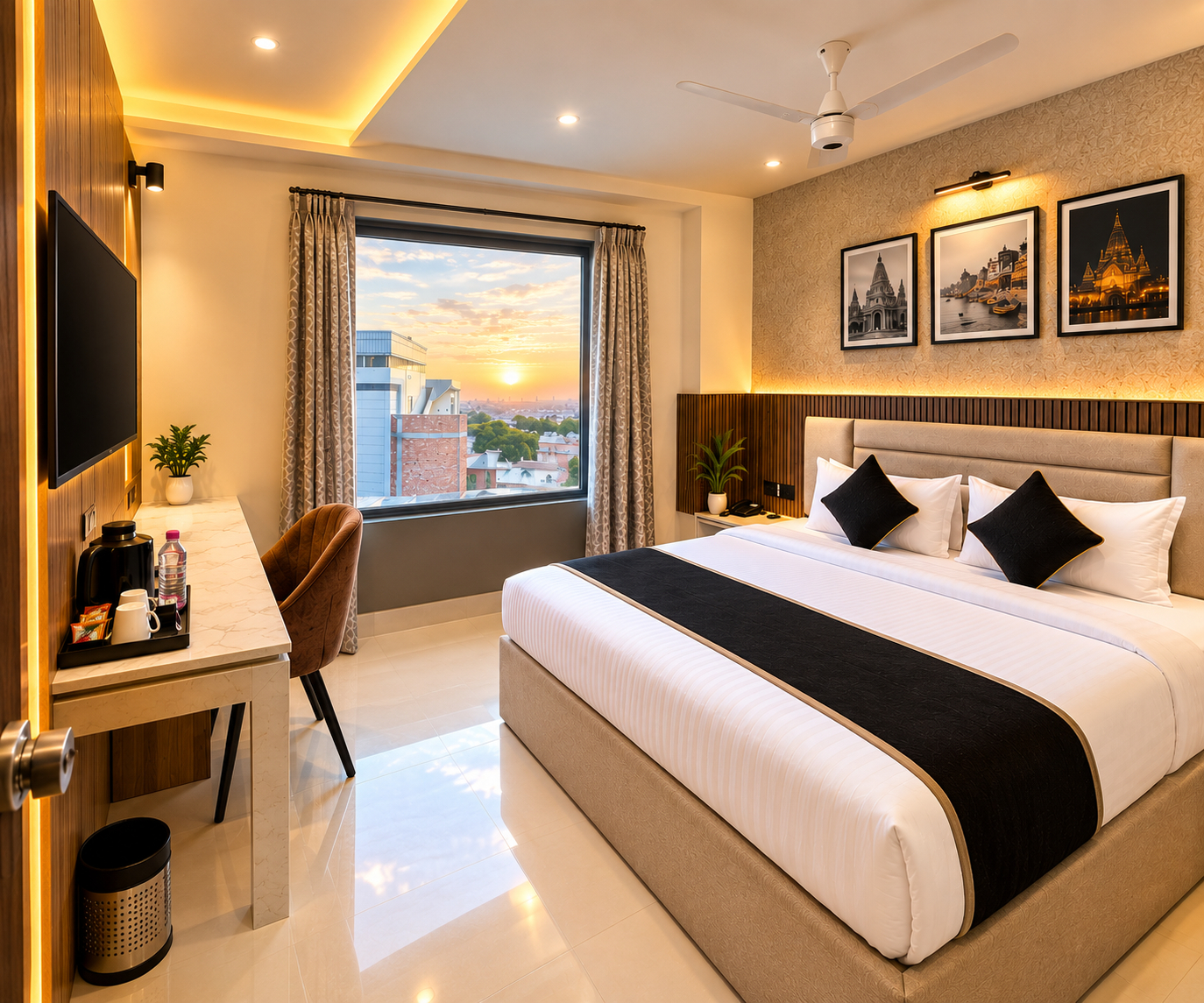 Bedroom 4, Hotel Glorious Grand, Varanasi