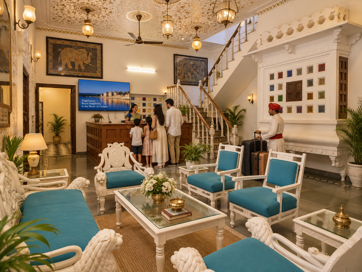Public Area 2, Hotel Darbargarh, Udaipur, Udaipur