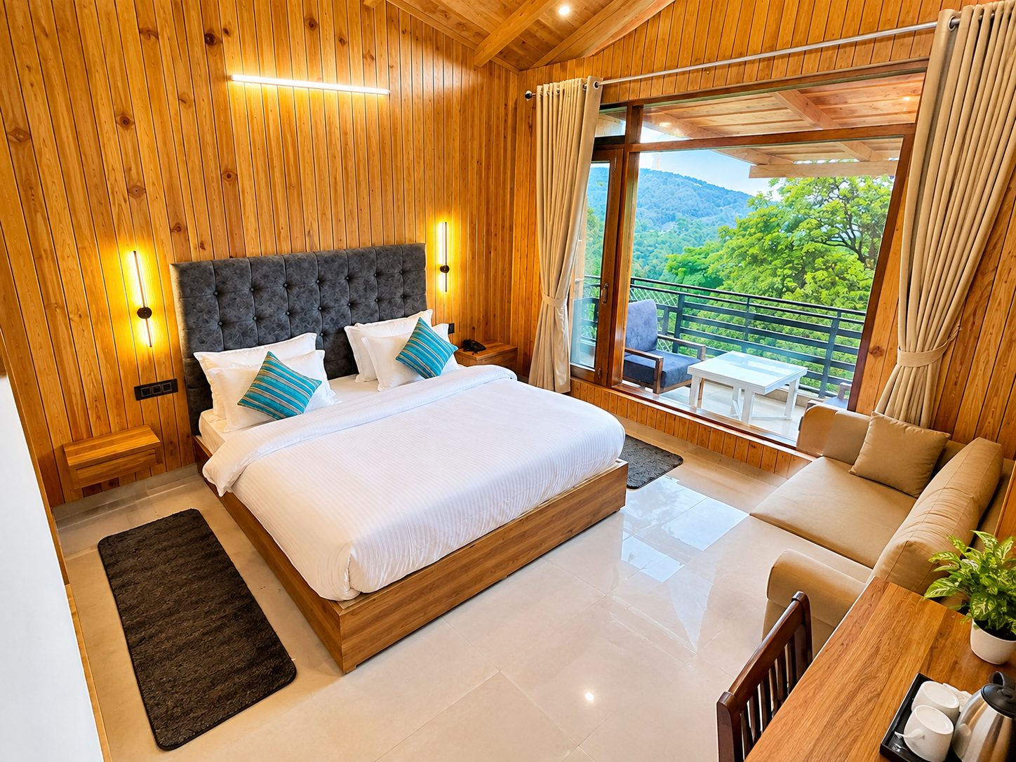 Bedroom 4, Goroomgo Sapphire Inn Nainital Near Kainchi Dham Temple, Nainital
