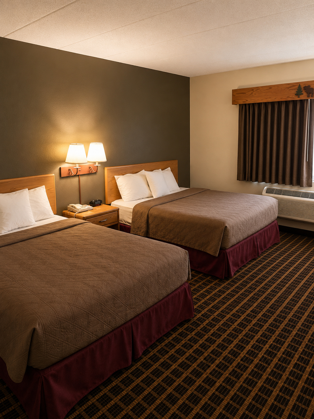 Bedroom 2, Moose Lake Lodge Suites, Carlton