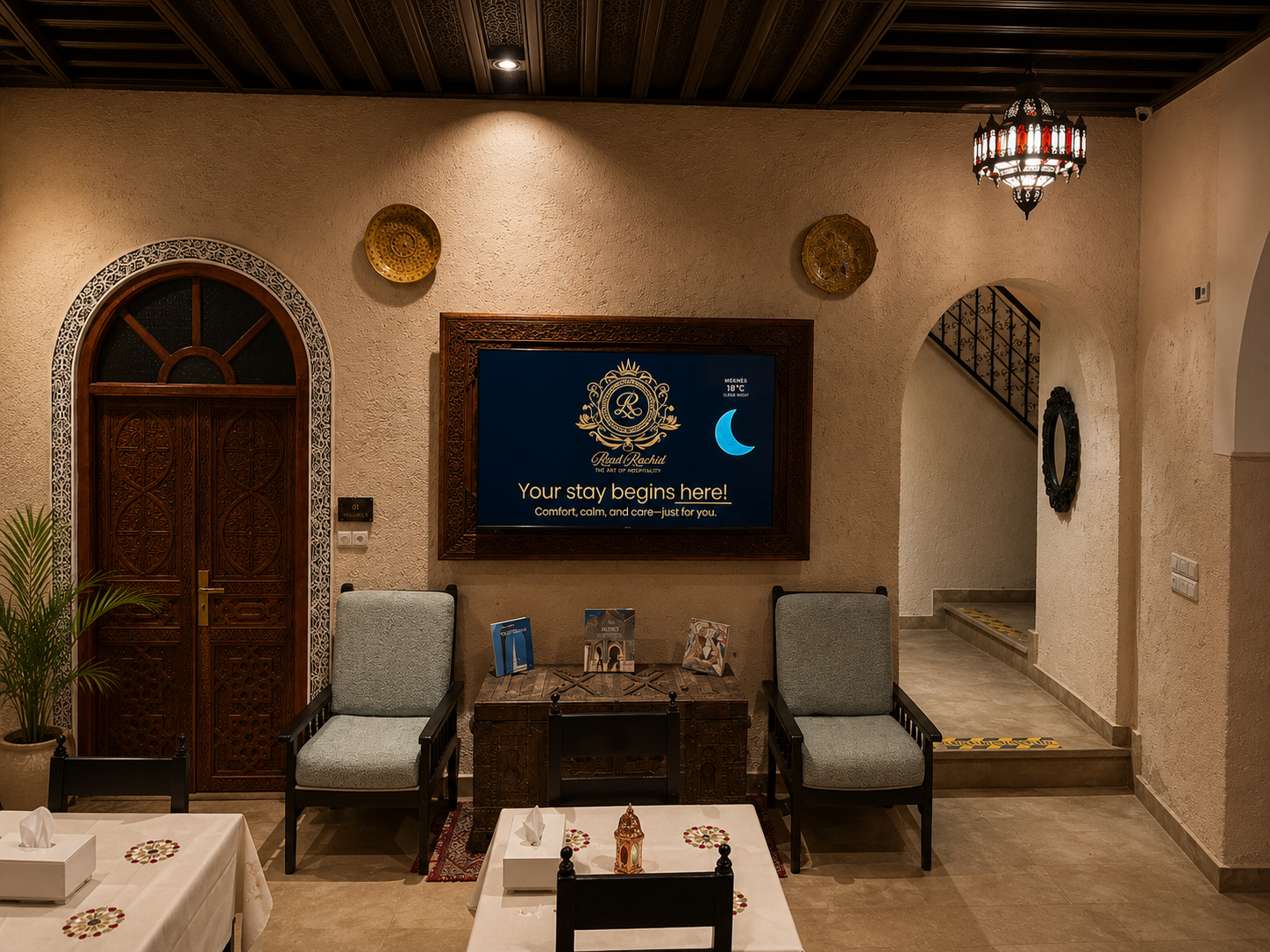 Public Area 3, Riad Zyna, Meknès