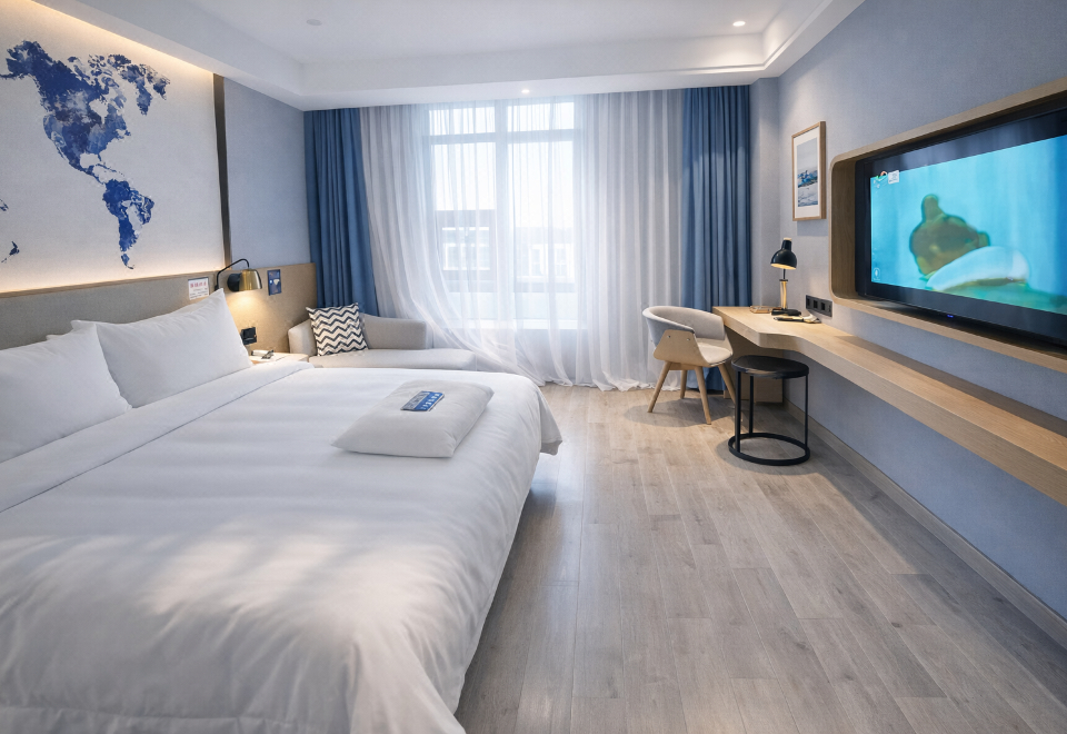 Bedroom 2, Kyriad Marvelous Hotel Shantou Chaoyang Mingrun Plaza, Shantou