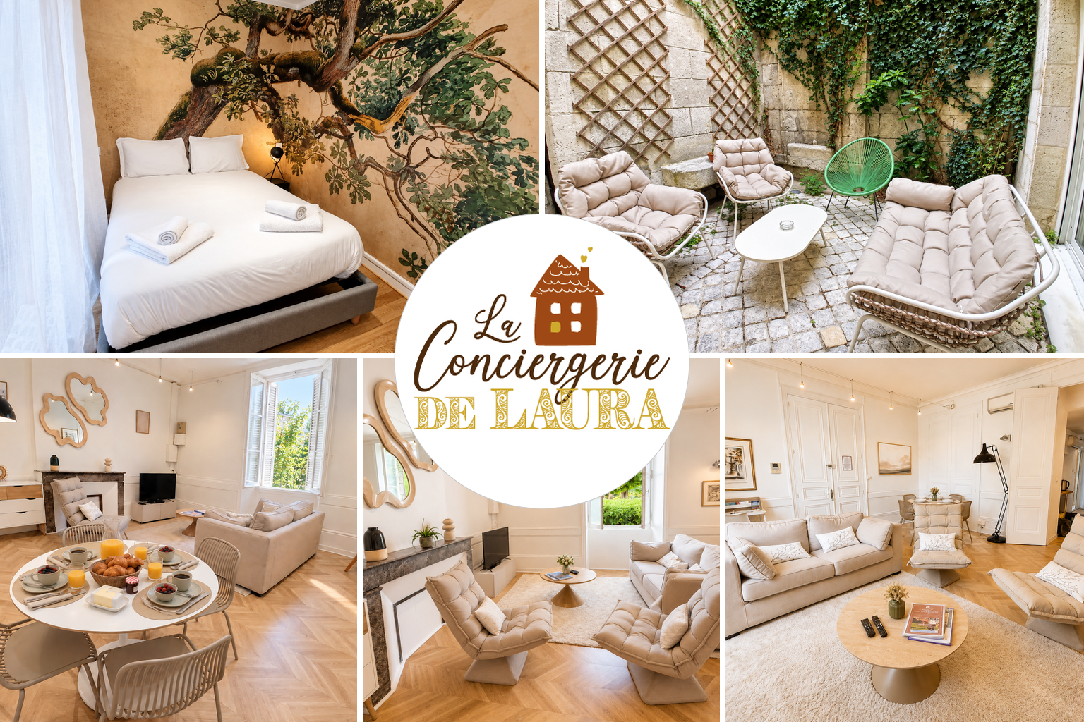 Bedroom 2, Joli T2 centre ville avec cour, climatisation et fibre, Charente