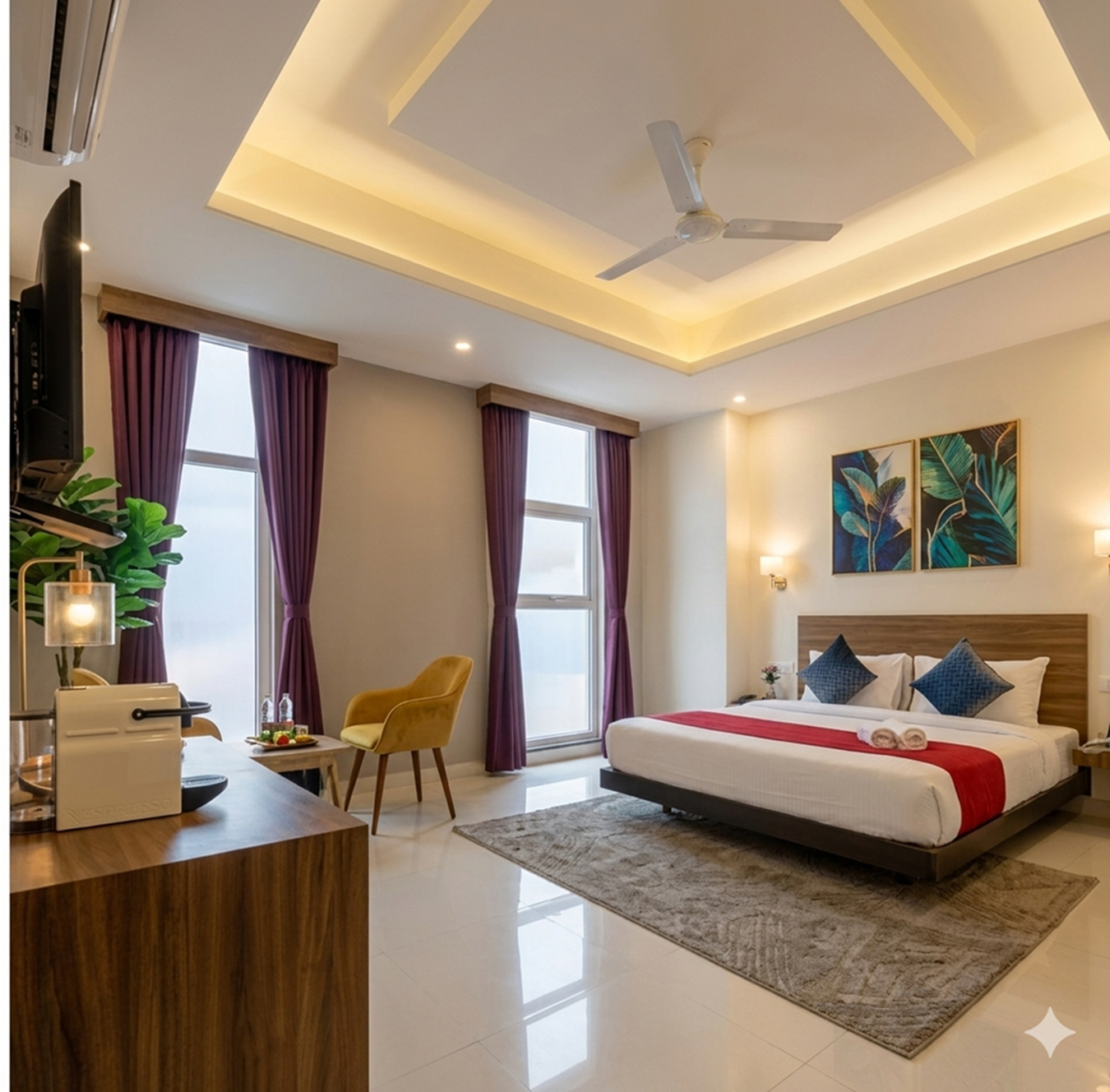 Bedroom 2, Hotel Ganga Ashoka & Restaurant With Private Ganga River Access In Sturida Colony, Rishikesh, Garhwal