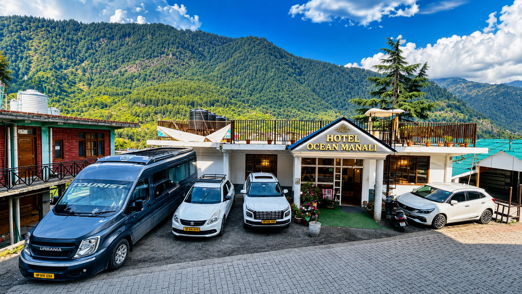 Public Area, Hotel New Ocean, Kullu