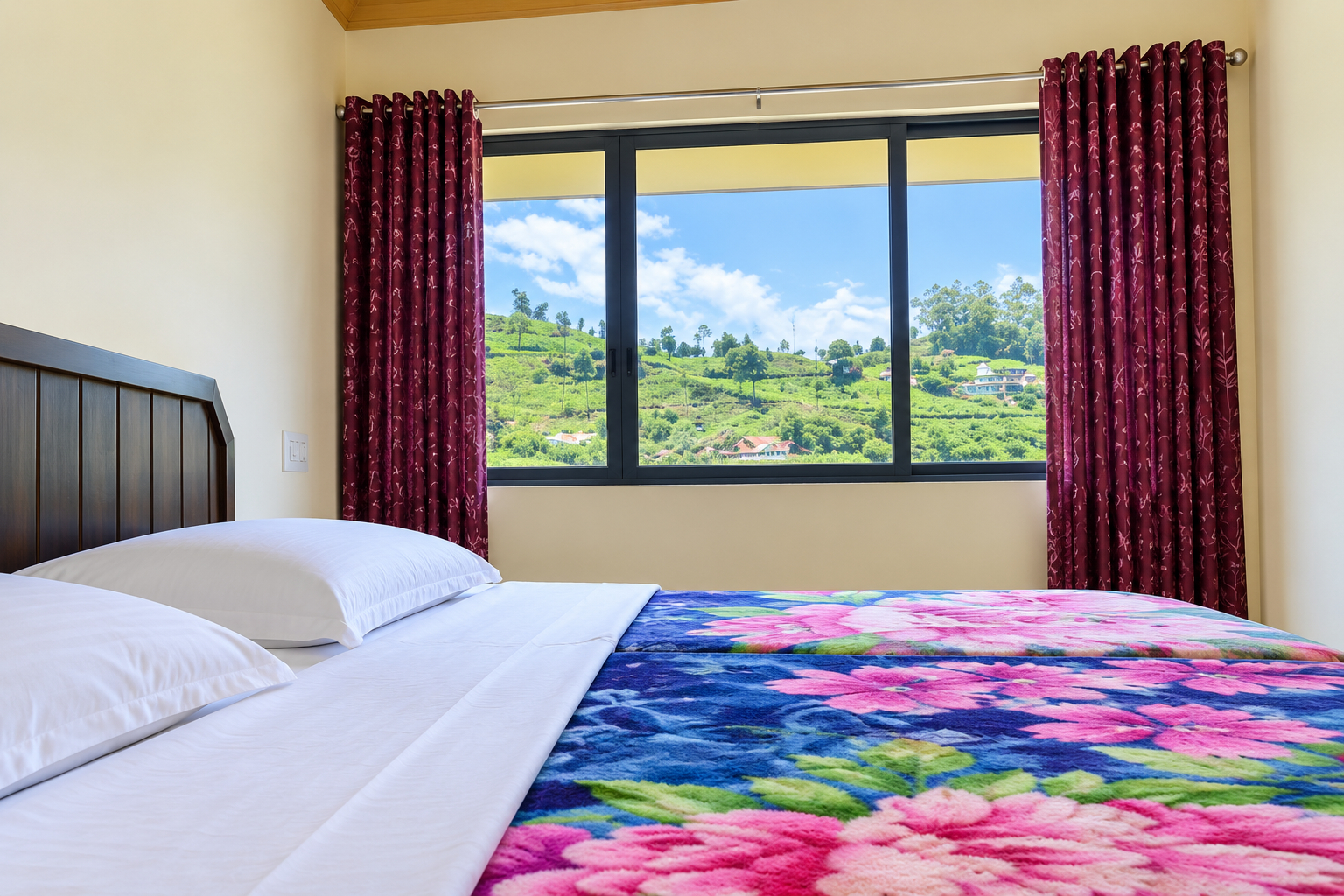 Bedroom 2, Goroomgo Poopada Resort Kerala, Idukki