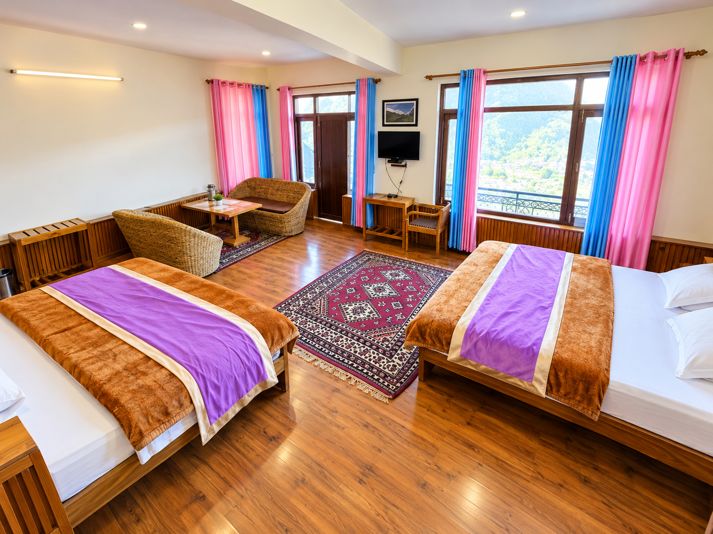 Bedroom 2, Goroomgo Vijay Mount View Resort Munsyari, Pithoragarh