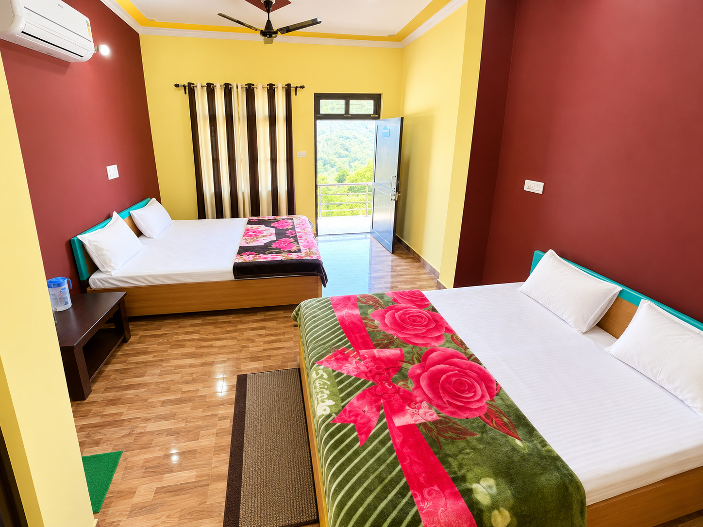Bedroom 2, Goroomgo Girish Alay Homestay Uttarakhand, Garhwal