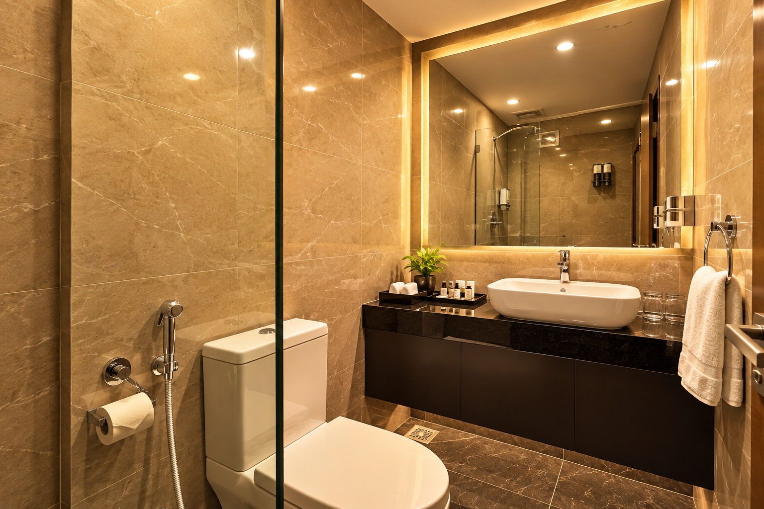 Bathroom 4, STARLIT SUITES SHIRDI, Ahmadnagar