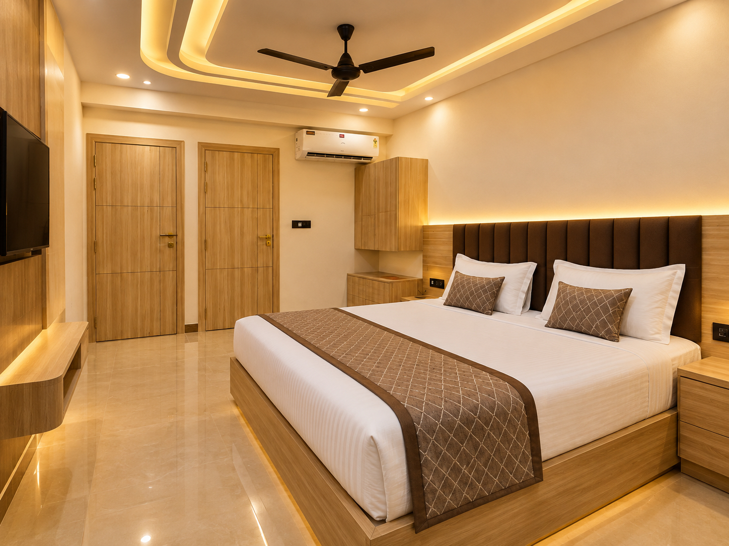 Bedroom 2, Radhe Shyam Resort By HRG Vrindavan, Mathura