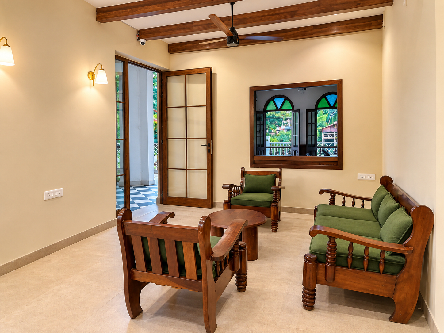 Public Area, Hotel Riverside, North Goa
