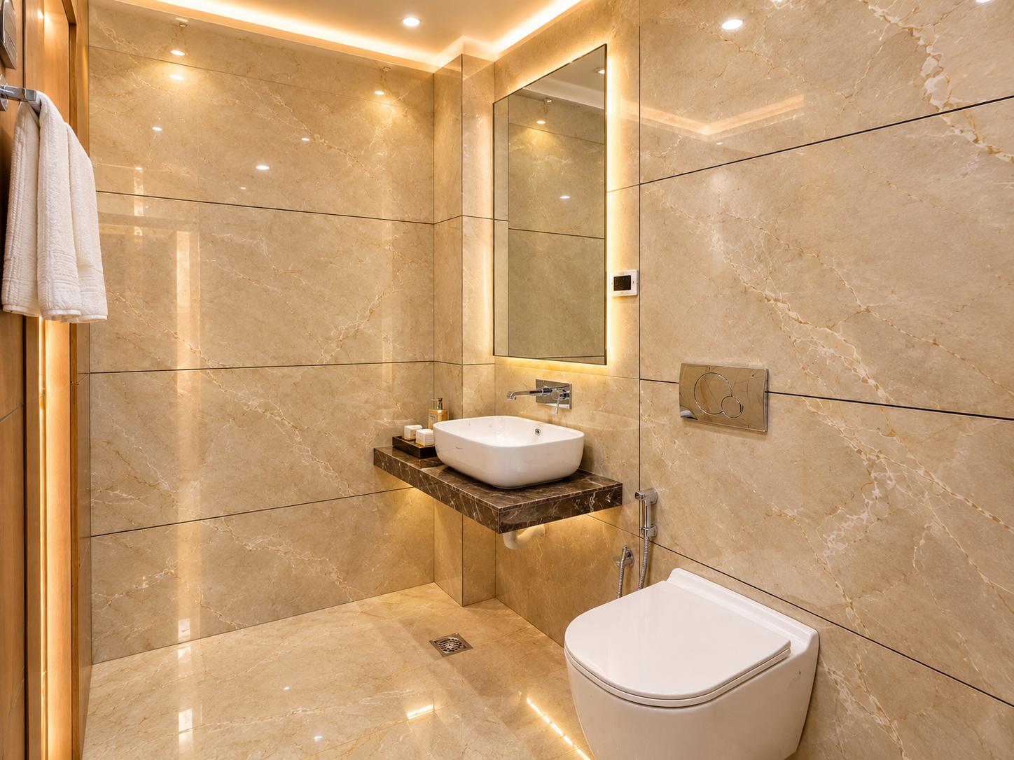 Bathroom 3, Hotel Akrati Inn Vrindavan, Mathura