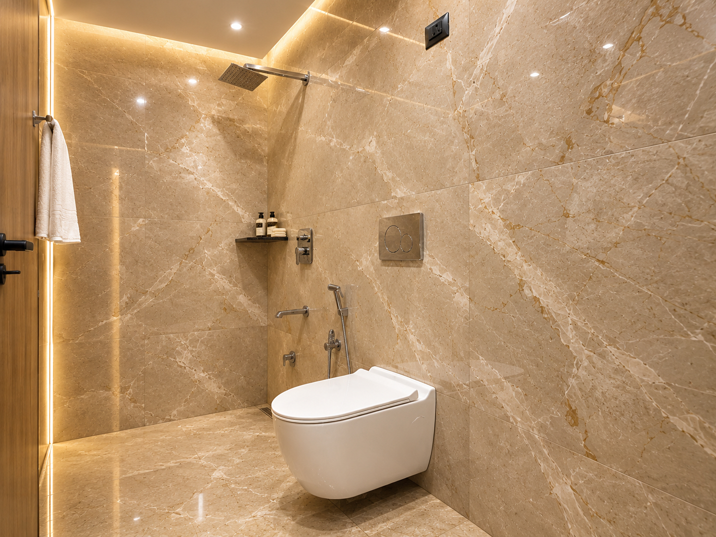 Bathroom 4, Hotel Akrati Inn Vrindavan, Mathura