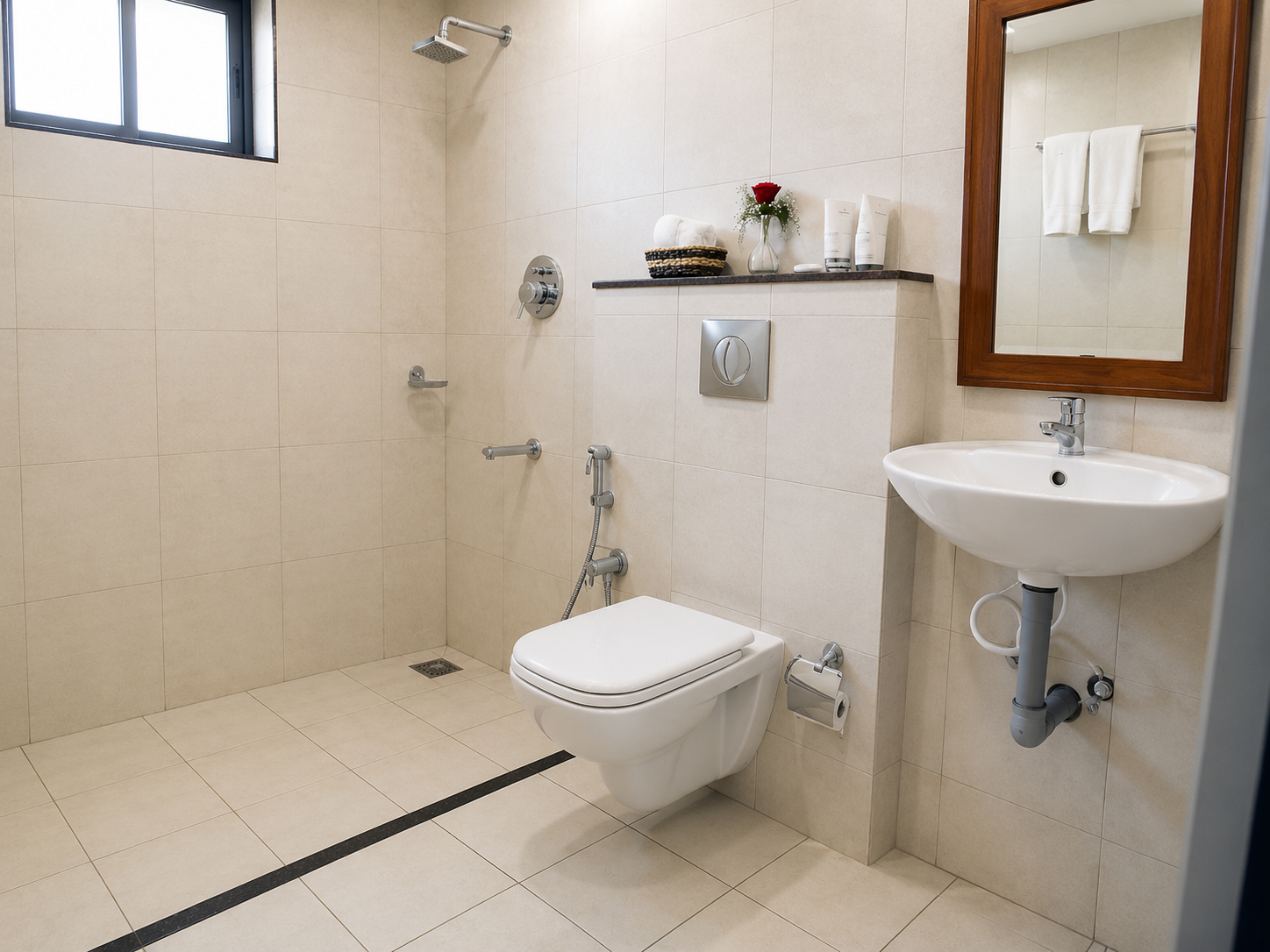 Bathroom, Hotel Sandra Palace, Theni