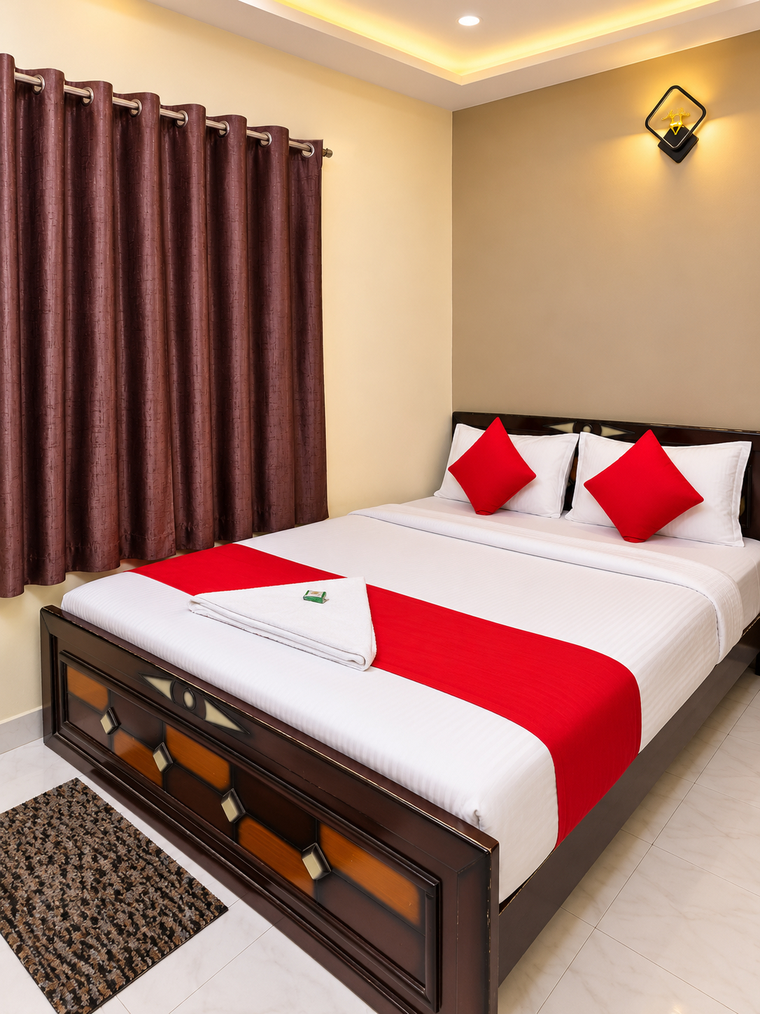 Bedroom 4, Royal Guest Inn HSR Layout, Bangalore