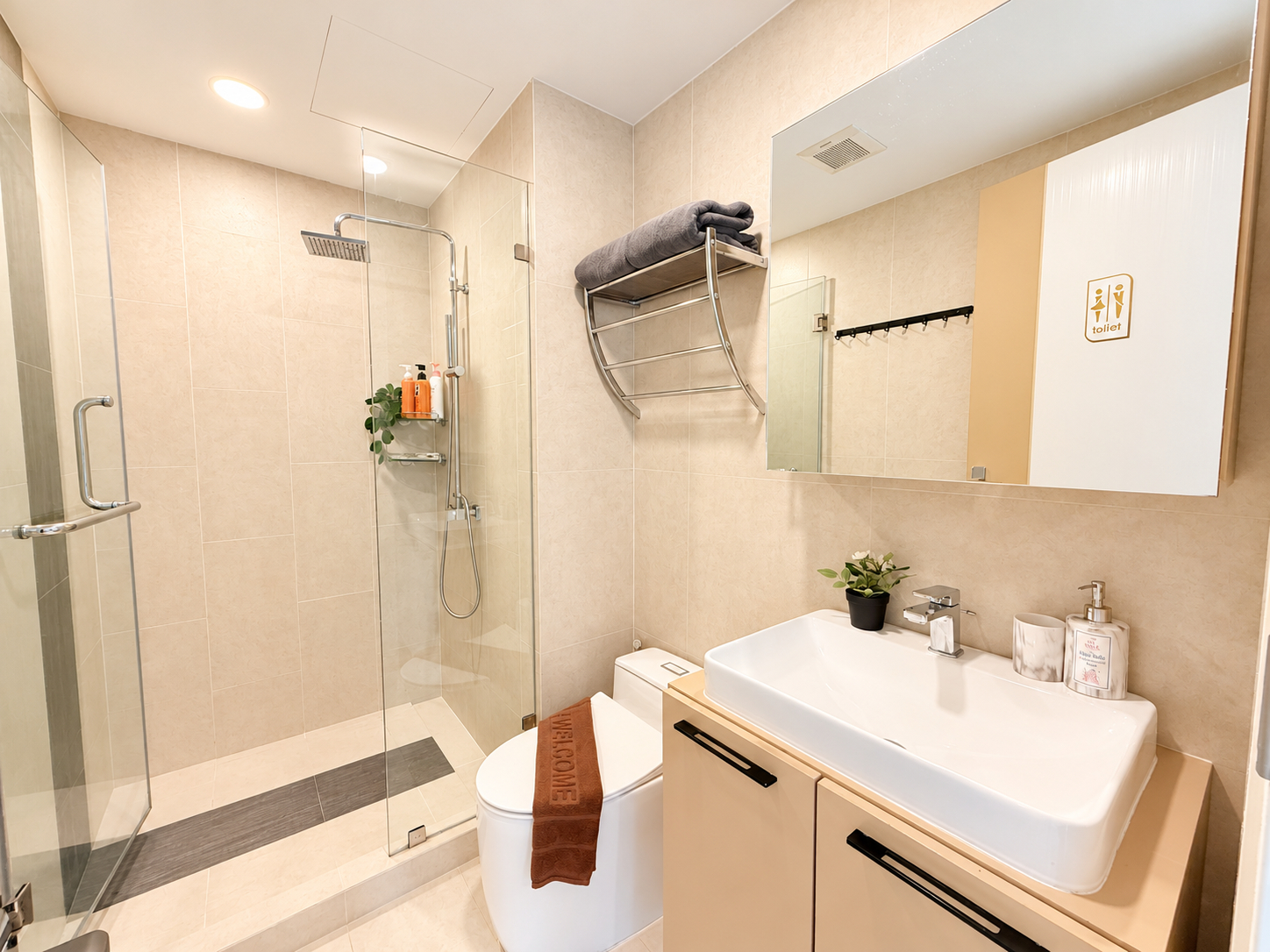 Bathroom 3, B504-partial Seaview Top Floor 1br Ao Nang Beach, Mueang Krabi