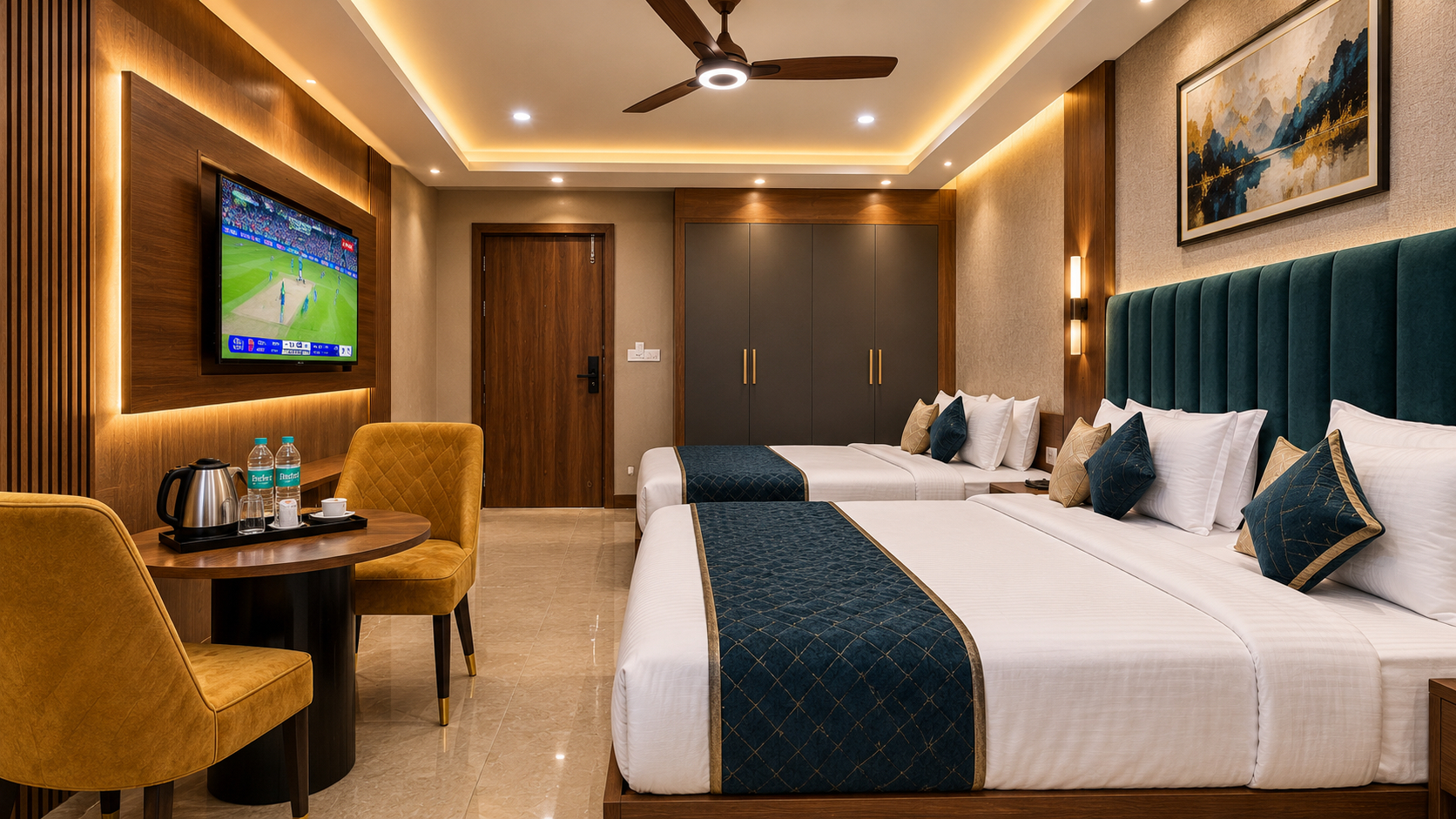 Bedroom 2, Hotel The White Sand Suites, Delhi
