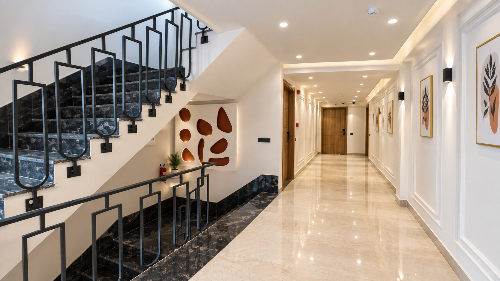Public Area 3, Qotel Hotel Rajouri Garden, Delhi