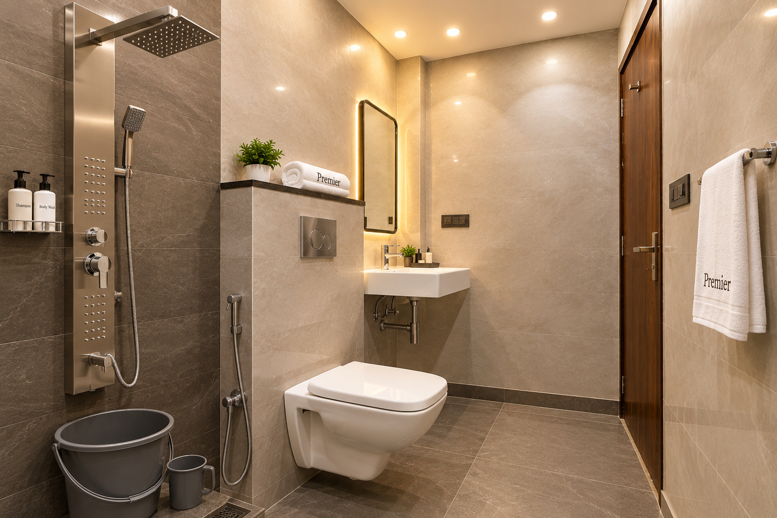 Bathroom 3, Hotel The White Sand Suites, Delhi