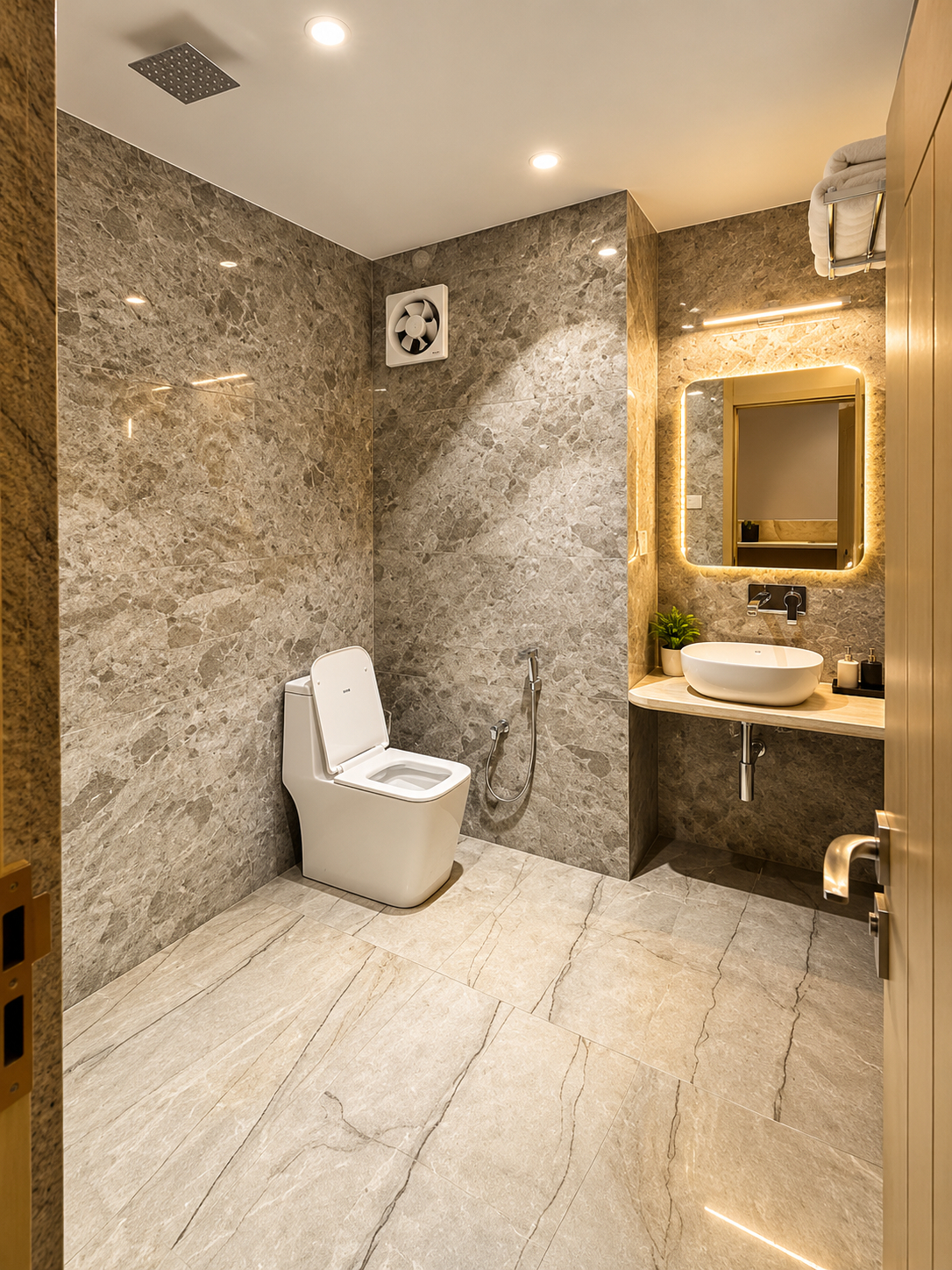 Bathroom 3, Geetanjali Hotel & Motel, Bharatpur