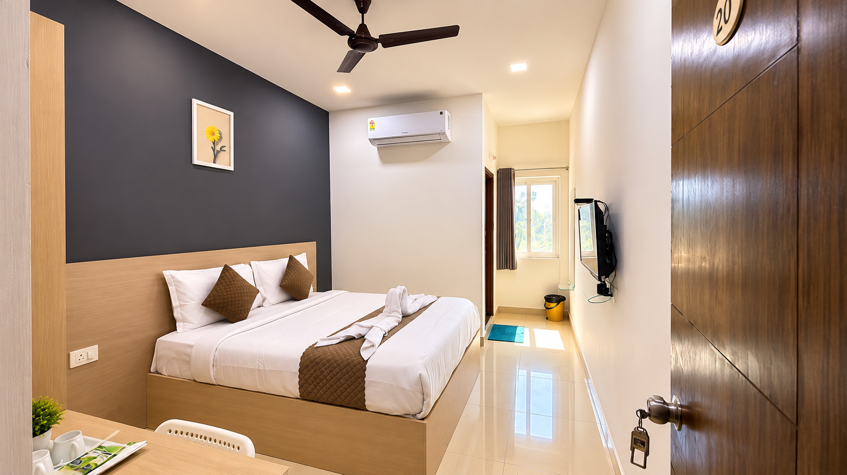 Bedroom 2, Hotel Innzoy Khajaguda, Gachibowli, Hyderabad