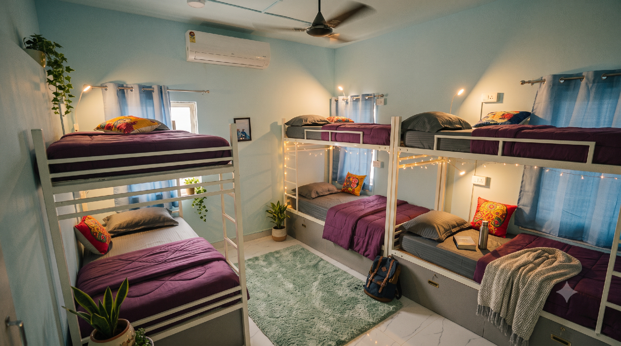 Bedroom 4, Cayzen Backpackers Hostel Perungudi, Chennai