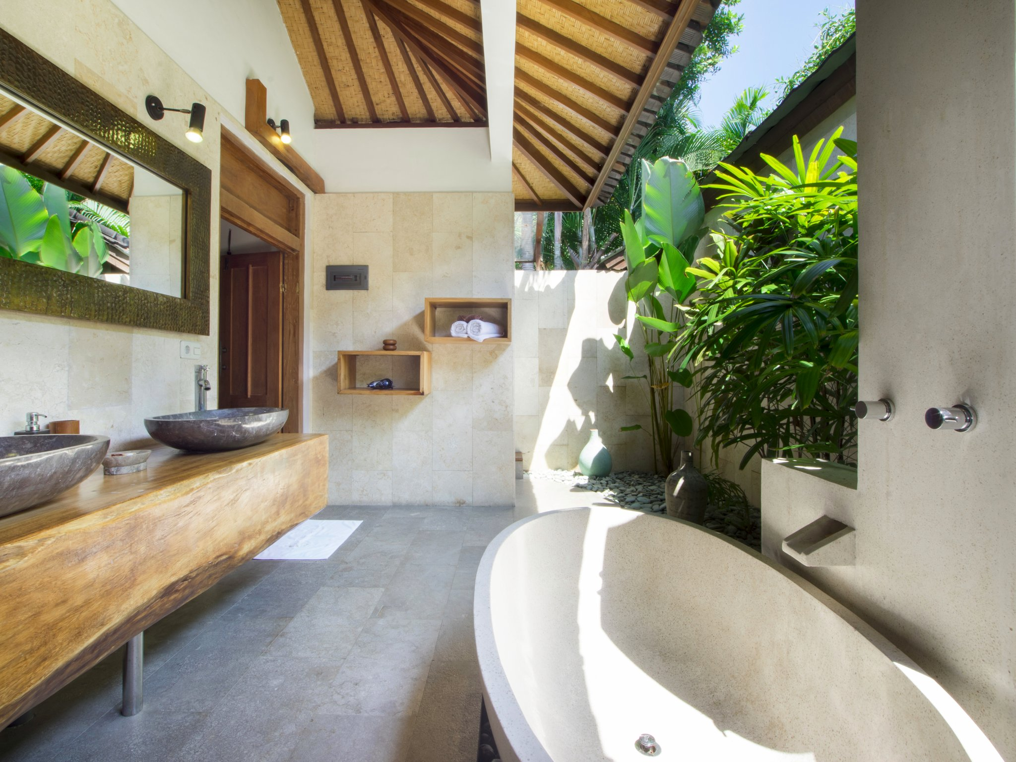 Bathroom, Gorgeous Tropical Home in Seminyak, Badung