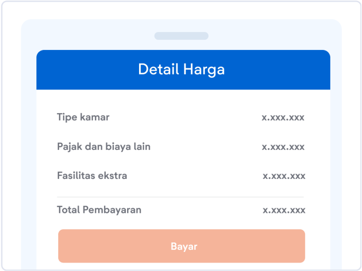 Screenshot harus menampilkan detail harga yang lengkap, mulai dari harga produk hingga pajak.