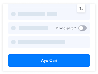 Masuk ke halaman Pesawat di aplikasi tiket.com dan lakukan pencarian penerbangan.