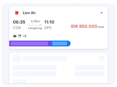 Pilih maskapai dan jadwal penerbangan yang kamu inginkan.
