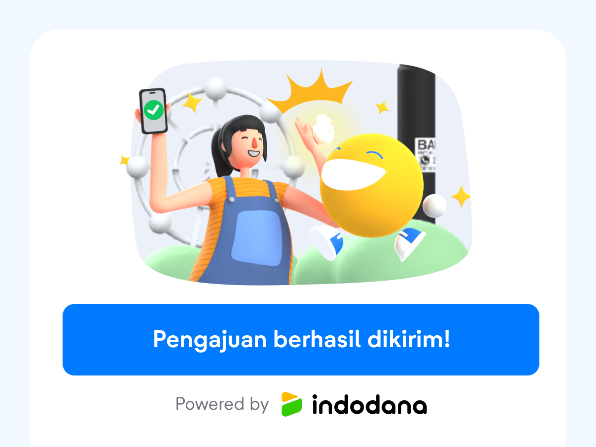 Jika pengajuanmu diterima, limitmu bisa digunakan di tiket.com, Blibli, dan Indodana Finance.