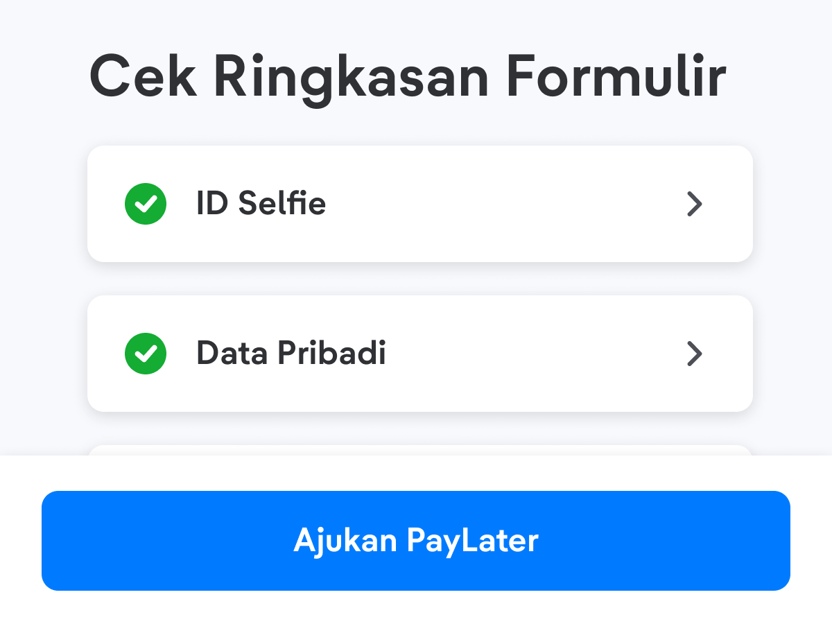 Pastikan kamu isi data dengan benar, ya.