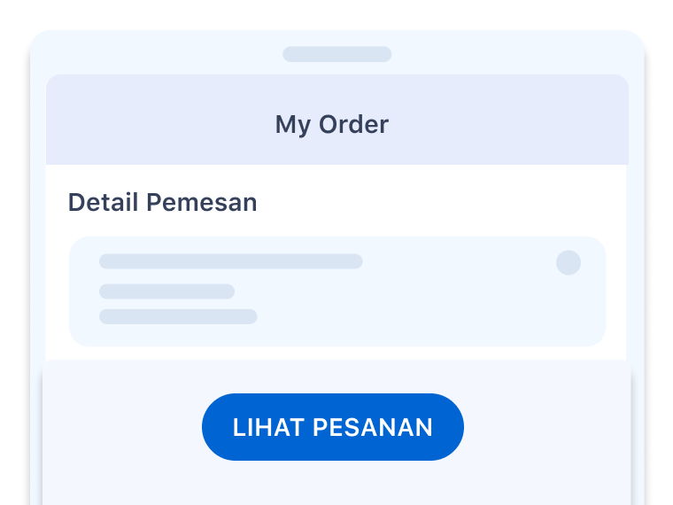Email konfirmasi dengan e-voucher akan dikirimkan ke email yang terdaftar. Kamu juga dapat melihat pesananmu di halaman Your Orders.