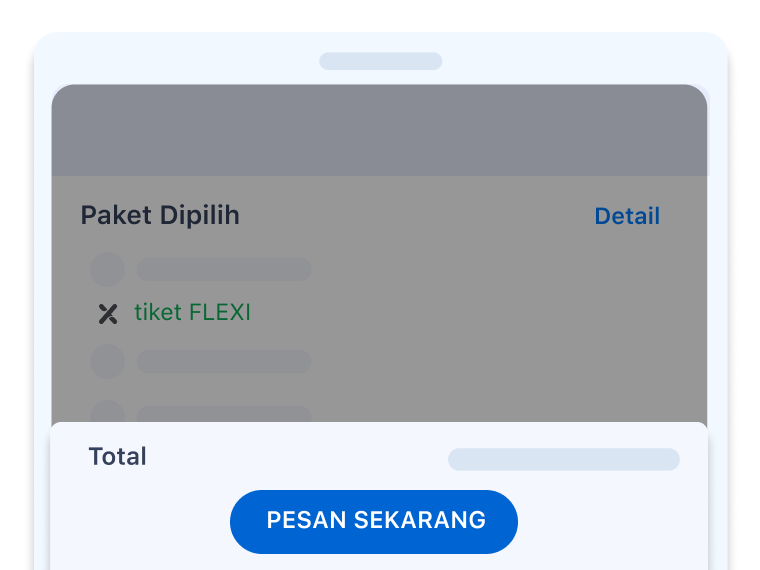 Masukkan jumlah voucher yang ingin kamu pesan. Tap "Pesan sekarang" untuk lanjut ke proses pemesanan.