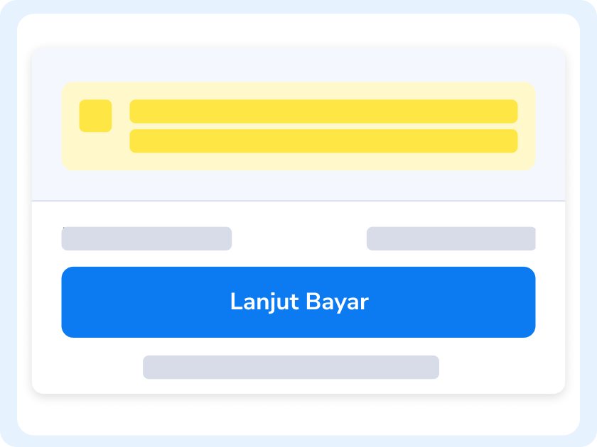 Pilih metode pembayaranmu dan selesaikan transaksi.