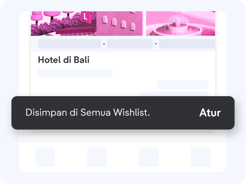 Klik "Atur" jika produk yang tersimpan mau dipindahin ke koleksi Wishlist lainnya.