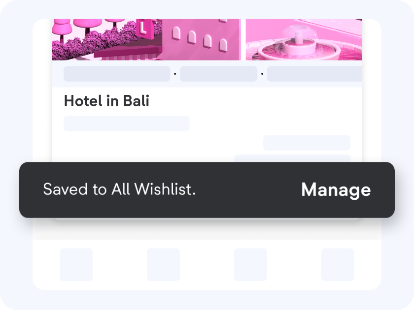 Click "Manage" if you want to add the product to another Wishlist collection.