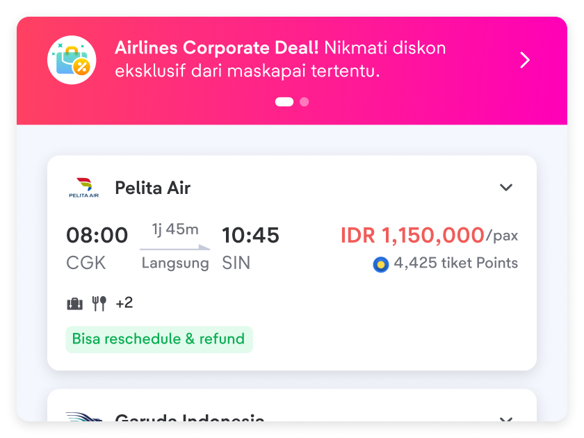 Karyawan perusahaan Anda akan otomatis mendapatkan benefit Pelita Corporate Deal.