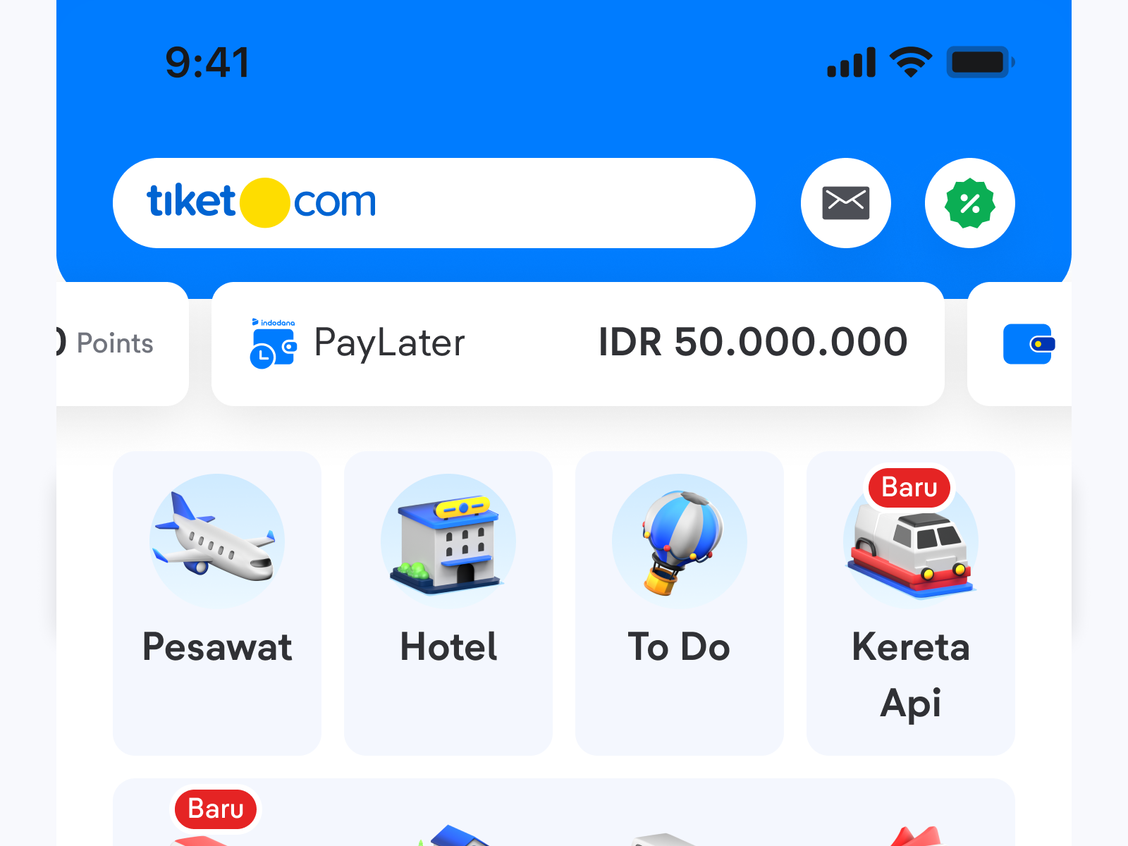 Hore! Kamu sudah bisa gunakan limitmu di tiket.com, Blibli, dan juga Indodana Finance.