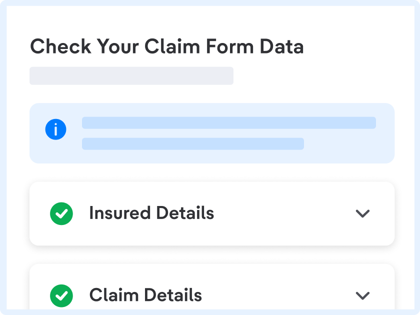 Make sure to check everything before submitting your claim.