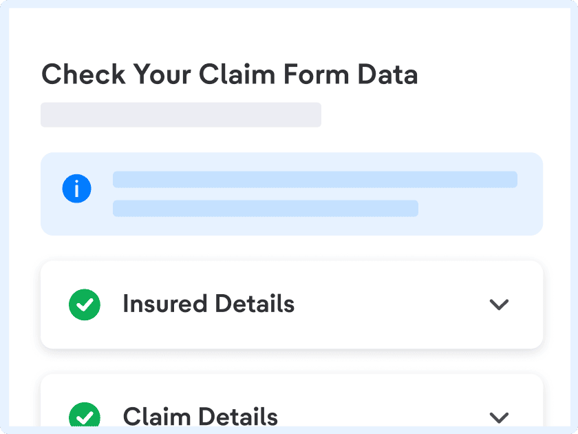 Make sure to check everything before submitting your claim.