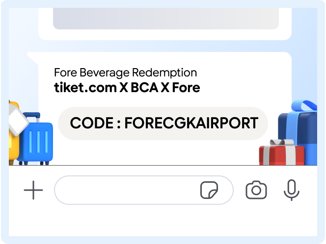 You'll receive a unique code to claim your beverage within 24 hours prior to departure time.