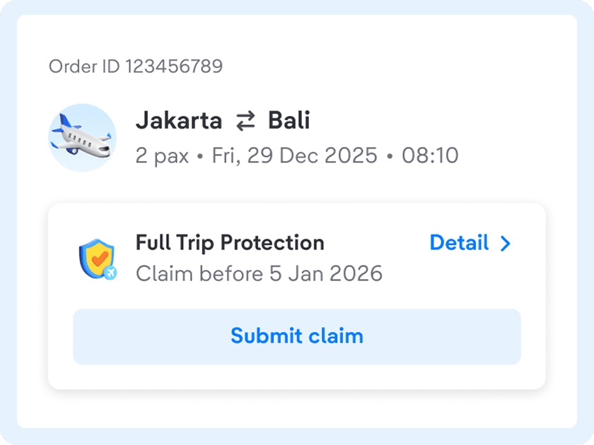 Find the insurance you want to claim under the Active Orders tab.