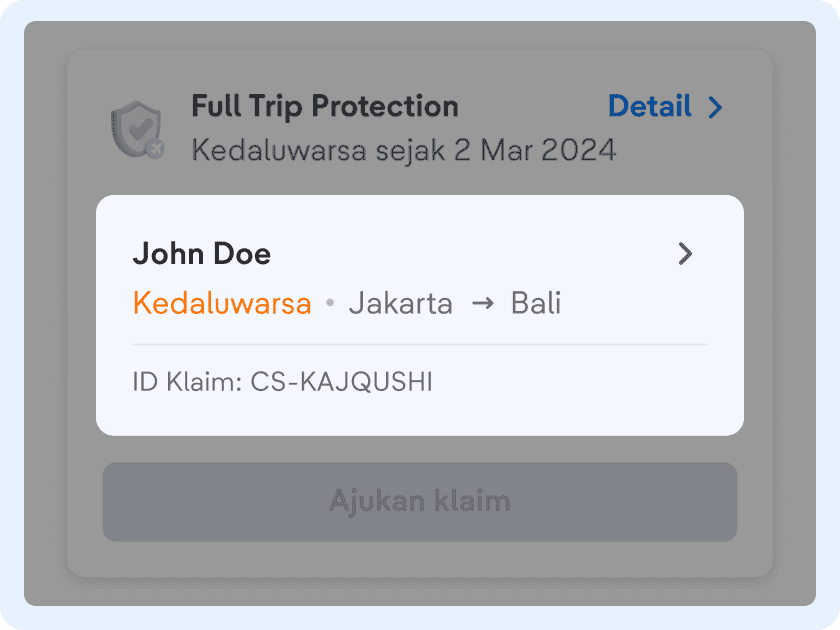 Kamu juga bisa melihat klaim yang sudah kedaluwarsa, ditolak, atau selesai ditransfer.