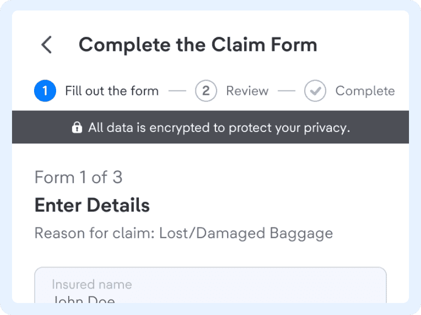 Fill in the form completely and accurately for a faster review.